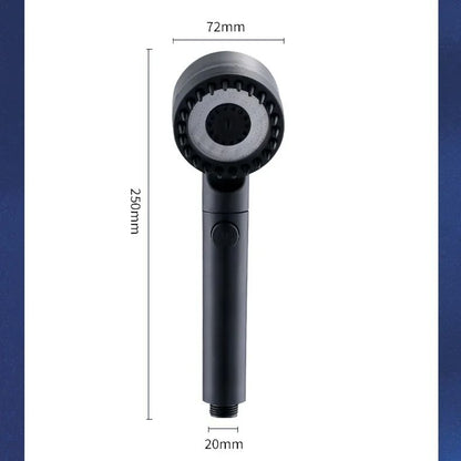 High Pressurized Filter Shower Head Adjustable Spray With Massage Brush Rain Faucet Water Saving Ba