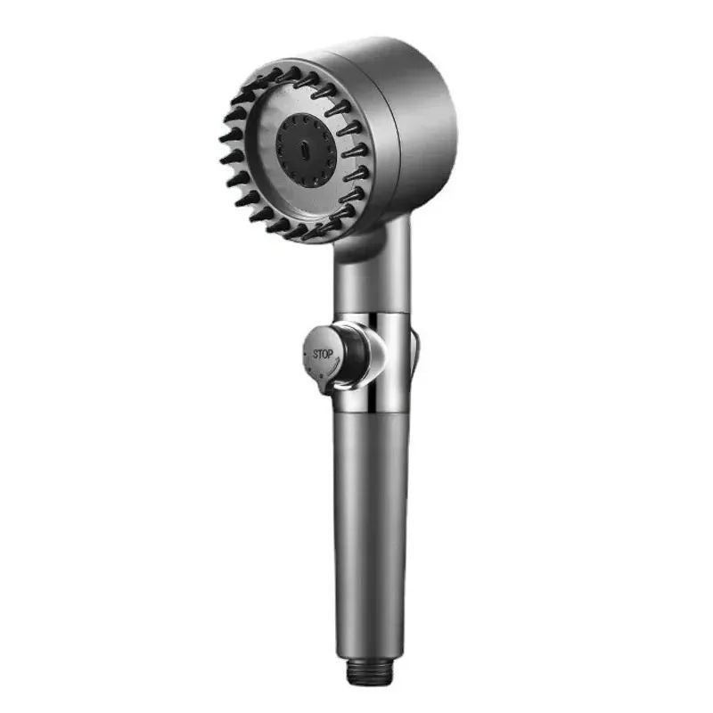 High Pressurized Filter Shower Head Adjustable Spray With Massage Brush Rain Faucet Water Saving Ba