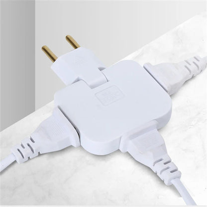 Plug 180° Rotatable Socket Adapter 3-in-1 US Extension Plug with Dual USB Ports, Multi-Plug Mini Wireless Adapter