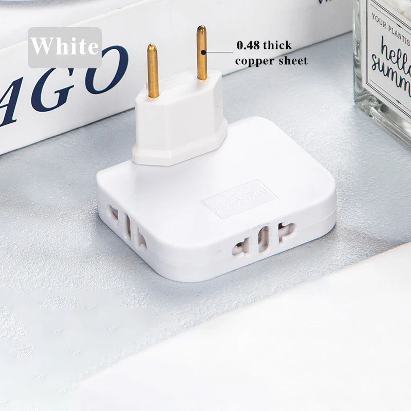 Plug 180 Rotatable Socket Adapter 3in1 US Extension Plug With Dual USB Ports MultiPlug Mini Wireles 5
