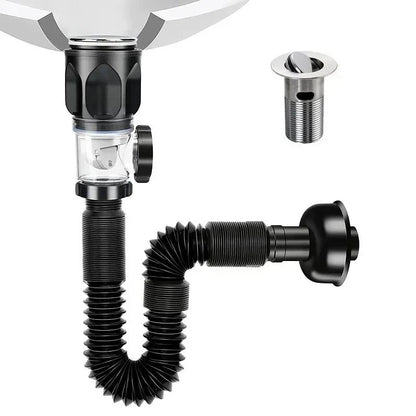 Retractable FlipTop Sink Drain With Deodorizing Filter Flexible Downspout For Bathroom  Kitchen Ant 6