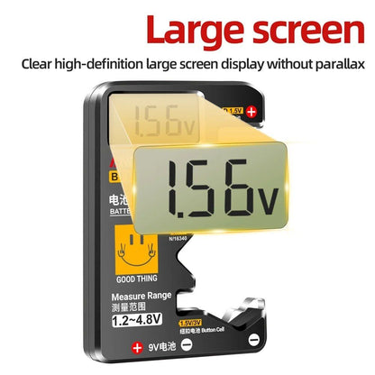 BT189 Universal LCD Battery Tester 9V AA AAA C D N  Button Cells Checker
