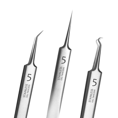 Ultra-Fine No. 5 Blackhead & Acne Removal Tweezers, Professional Beauty Salon Tool