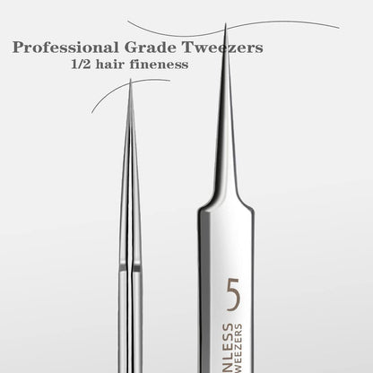 UltraFine No 5 Blackhead  Acne Removal Tweezers Professional Beauty Salon Tool 2