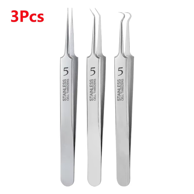 UltraFine No 5 Blackhead  Acne Removal Tweezers Professional Beauty Salon Tool 8