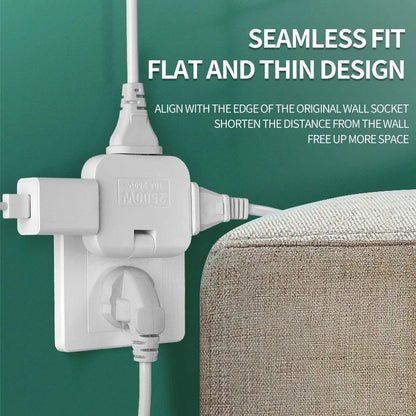Plug 180 Rotatable Socket Adapter 3in1 US Extension Plug With Dual USB Ports MultiPlug Mini Wireles 2