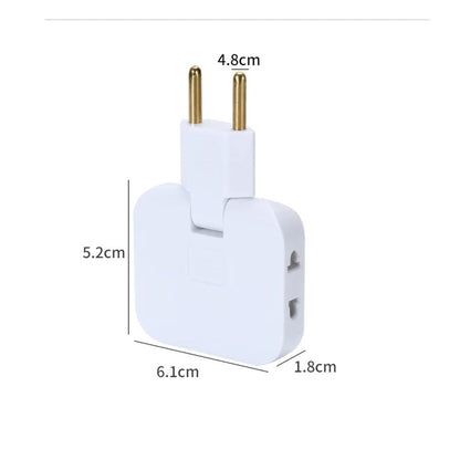 Plug 180 Rotatable Socket Adapter 3in1 US Extension Plug With Dual USB Ports MultiPlug Mini Wireles 3