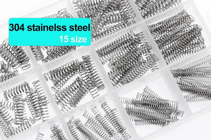 Mini Stainless Steel Compression Springs Kit Assorted Coil Springs 304 Steel For Repair DIY Mechani 3