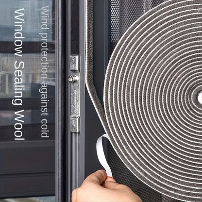 SelfAdhesive Weather Stripping Brush Windproof Dustproof Sound Insulation Seal For Doors  Windows 1