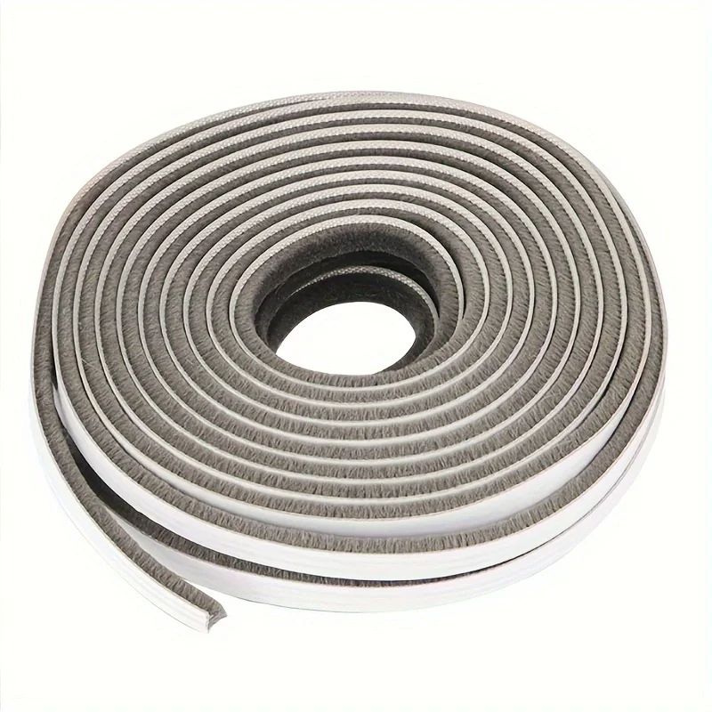 SelfAdhesive Weather Stripping Brush Windproof Dustproof Sound Insulation Seal For Doors  Windows 5
