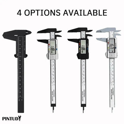 Digital Vernier Caliper Plastic Measuring Tool Mini Text Play Caliper For Students DIY Woodworking  1