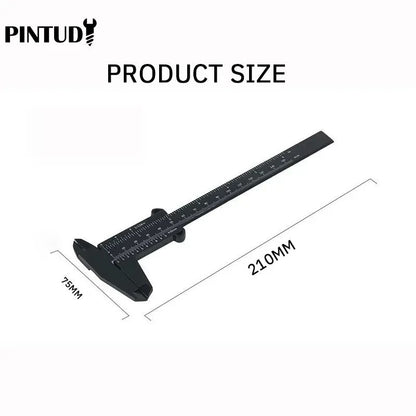 Digital Vernier Caliper Plastic Measuring Tool Mini Text Play Caliper For Students DIY Woodworking  4