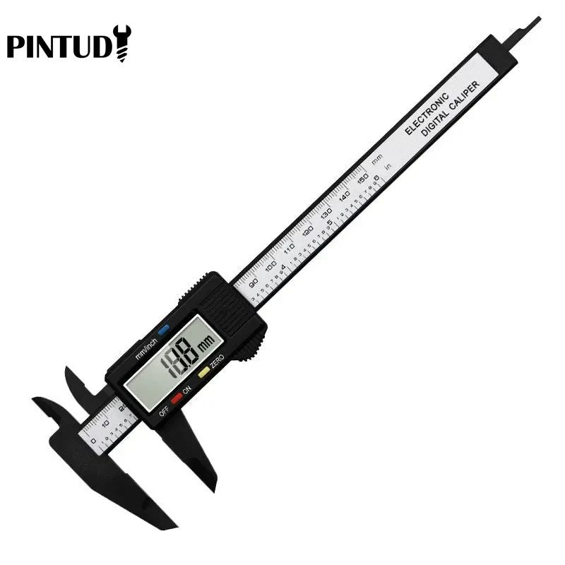Digital Vernier Caliper Plastic Measuring Tool Mini Text Play Caliper For Students DIY Woodworking  5