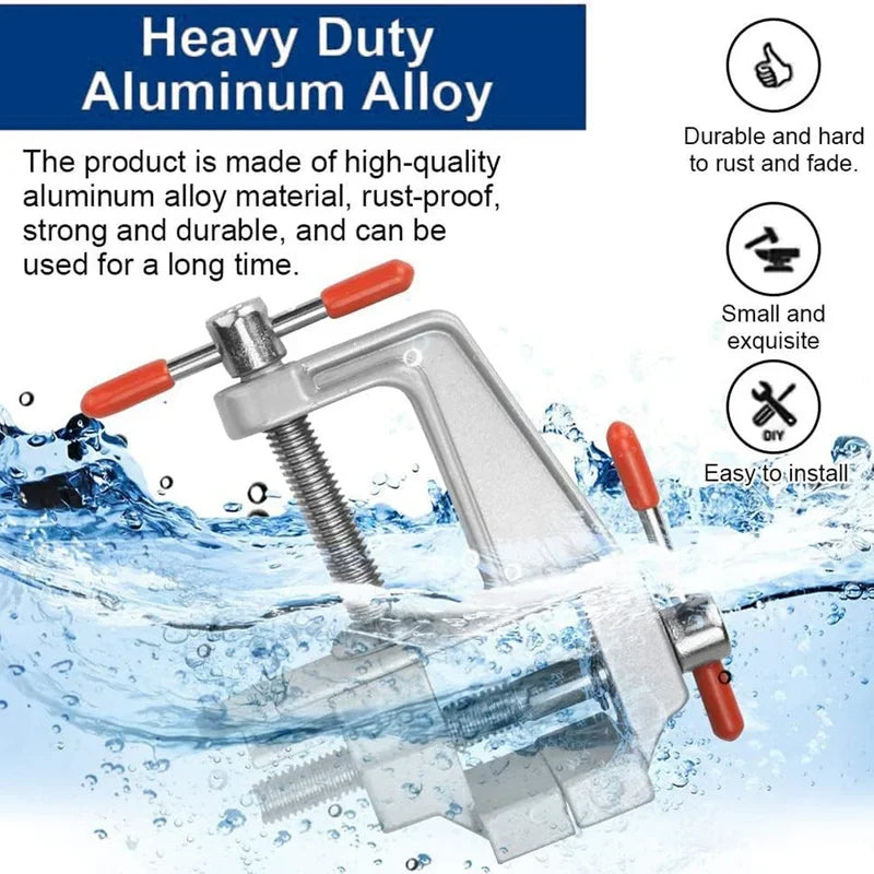 Small 35 Aluminum Miniature Bench Vise Table Clamp Tool for Jewelry  Hobby Work