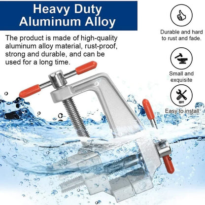 Small 35 Aluminum Miniature Bench Vise Table Clamp Tool for Jewelry  Hobby Work