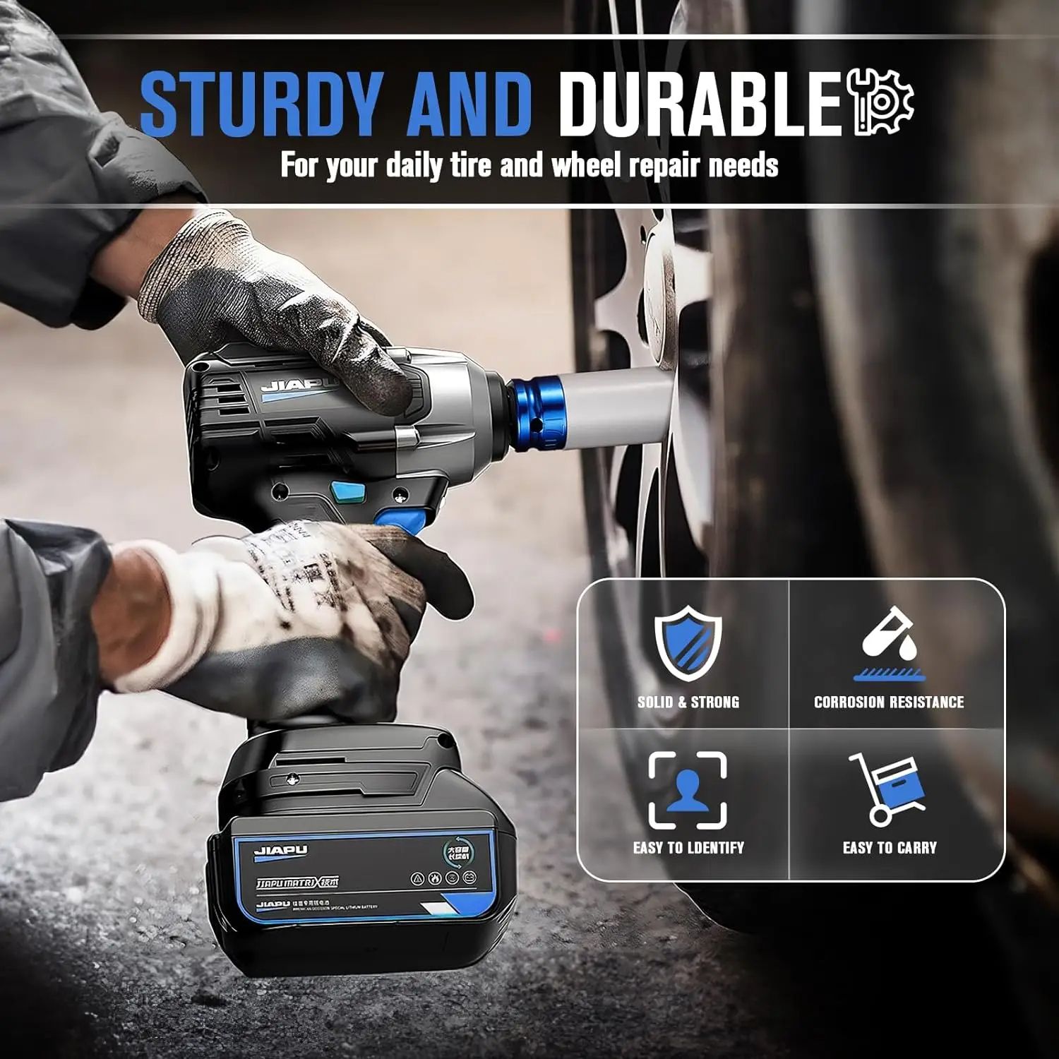 Drive Wheel Protector Impact Socket Set Thin Wall Deep Sockets With Durable Plastic Sleeves 1