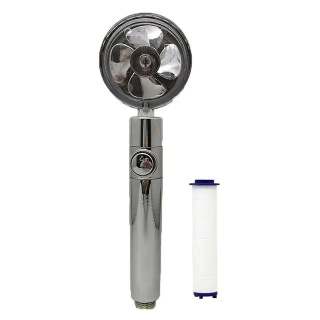 Turbocharged HighPressure Propeller Shower Head With Cotton Filter  Handheld Nozzle For Water Savin 9