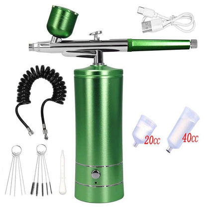 Airbrush Nail Art Painting Kit With Compressor Mini Portable Airbrush Gun Set 8
