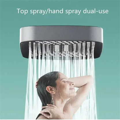 Adjustable Shower Head 3 Mode Rainfall Shower High Pressure Water Saving Large Flow Showerhead for Bathroom Accessories