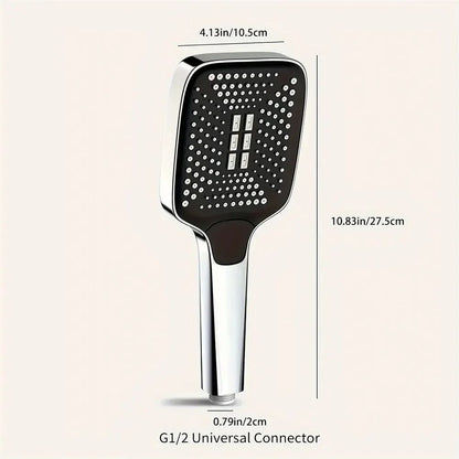 Adjustable Shower Head 3 Mode Rainfall Shower High Pressure Water Saving Large Flow Showerhead For  1
