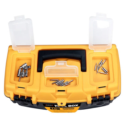 AIRAJ Hardware Toolbox Set Durable Plastic Thick Combination Suitcase For Electricians Carpenters   3