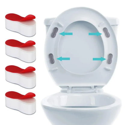 Toilet Seat Bumper Pads for Bidet Attachment Strong Adhesive & Buffer Support for Secure, and Comfortable Toilet Seat