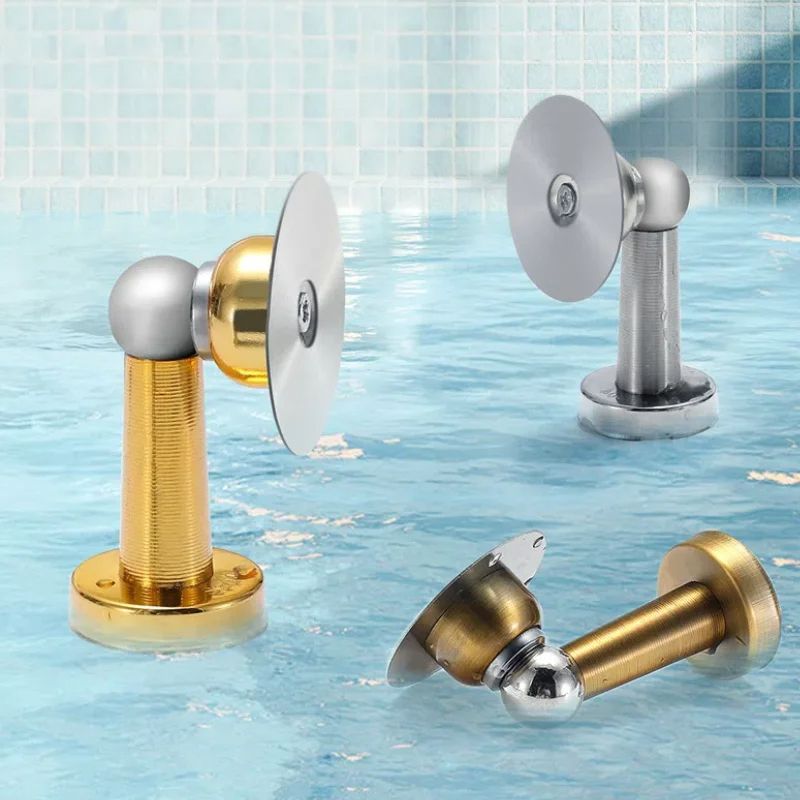 Magnetic Stainless Steel Door Stopper WindProof NoDrill Wall  Floor Mount Door Holder HeavyDuty Doo 1