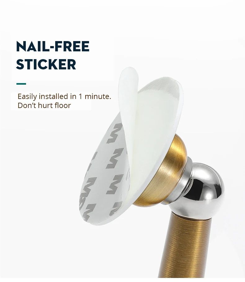 Magnetic Stainless Steel Door Stopper WindProof NoDrill Wall  Floor Mount Door Holder HeavyDuty Doo 3