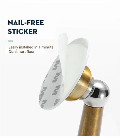 Magnetic Stainless Steel Door Stopper WindProof NoDrill Wall  Floor Mount Door Holder HeavyDuty Doo 3