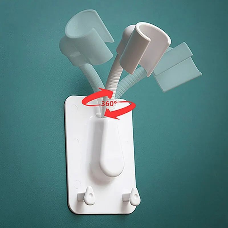 Shower Head Holder  Adjustable SelfAdhesive Wall Mount Bracket Universal Handheld Showerhead Stand  2