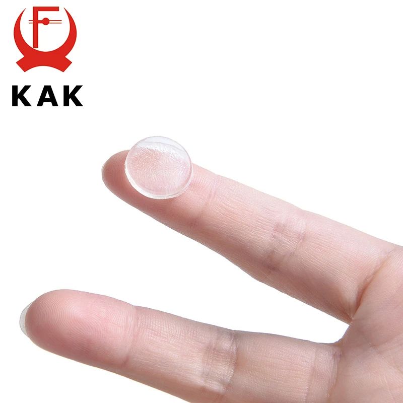 Grain Silicon Door Stops Pad  Transparent SelfAdhesive Rubber Bumpers For Kitchen Cabinets Furnitur 1