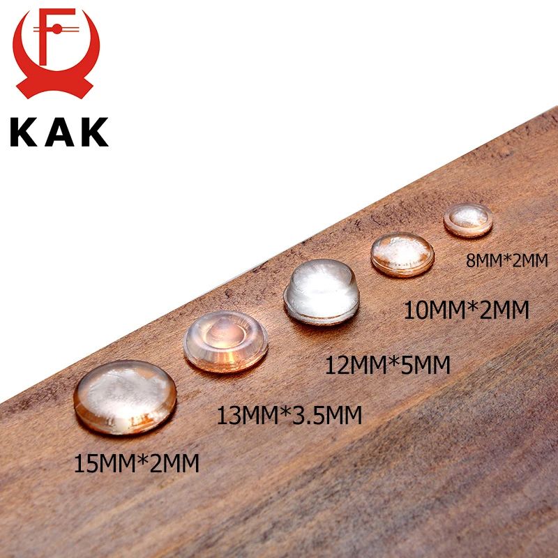 Grain Silicon Door Stops Pad  Transparent SelfAdhesive Rubber Bumpers For Kitchen Cabinets Furnitur 4