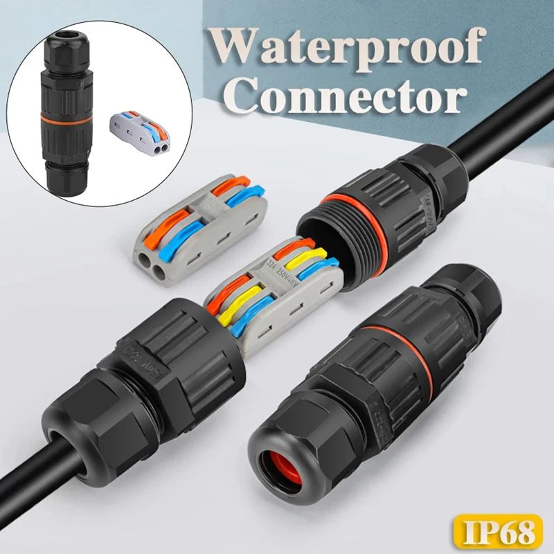 Outdoor Waterproof Connector Pin Solderless Quick Wire Joint For LED Lamp Wiring And Rainproof Term 1