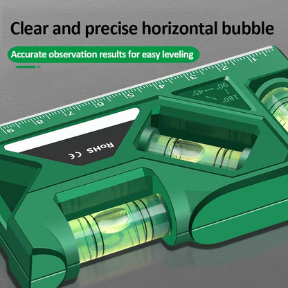 Mini Magnetic Pocket Level Gauge HighPrecision Horizontal  Vertical Protractor Ruler 4