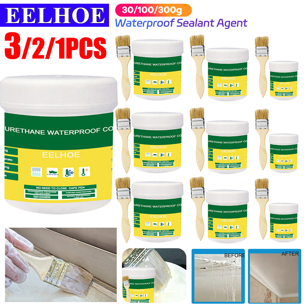 30300g Transparent Waterproof Coating Sealant Agent With Brush Invisible Paste Glue For Roof  Bathr 1