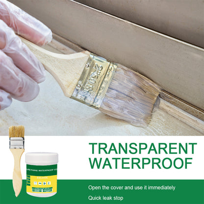 30300g Transparent Waterproof Coating Sealant Agent With Brush Invisible Paste Glue For Roof  Bathr 2