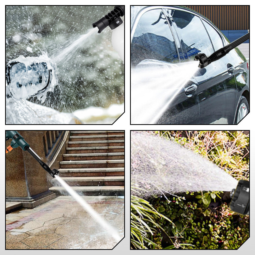 Cordless 200Bar High Pressure Washer 6in1 Brushless Foam Generator For Household Cleaning  Garden T 3