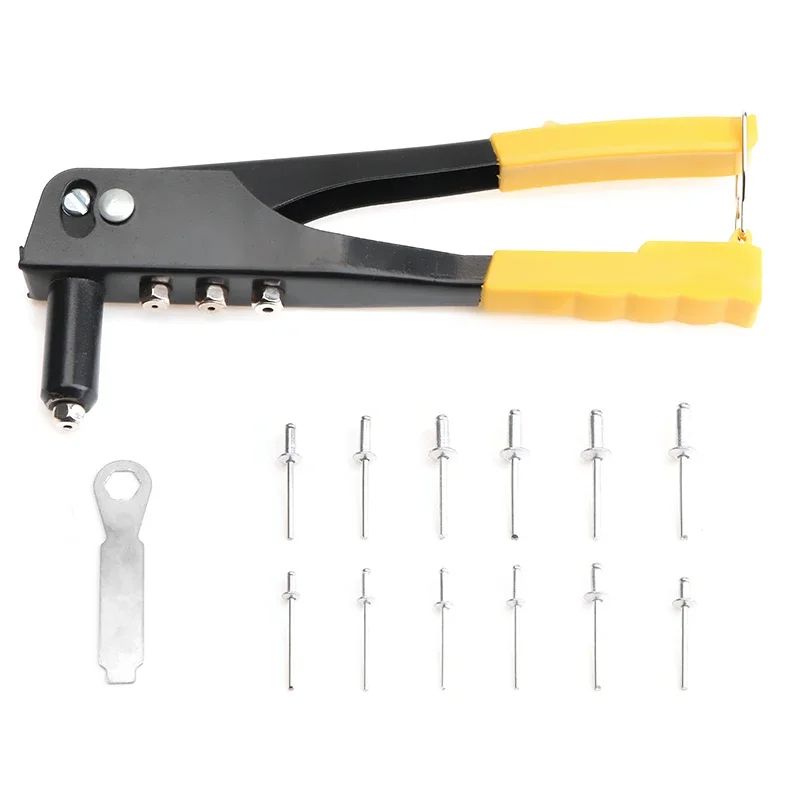 Heavy Duty Riveter Set With Blind Rivets Professional Pop Rivet Gun Kit For Metal Automotive And DI