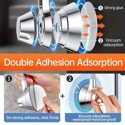 Musurjoy PunchFree Adjustable Shower Head Bracket Universal WallMounted Rain Spray Head Fixer For B 5