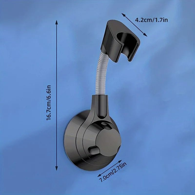 Musurjoy PunchFree Adjustable Shower Head Bracket Universal WallMounted Rain Spray Head Fixer For B 6