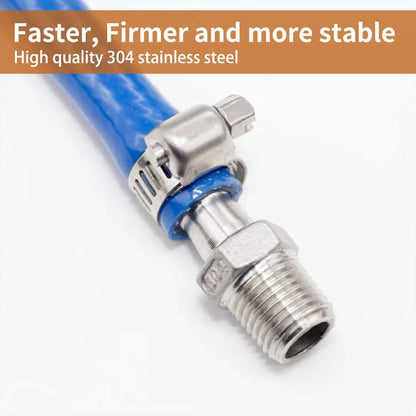 40pcs Stainless Steel Hose Clamp American Style Throat Clamp Assortment For Pipes Tubes Fuel Lines  3