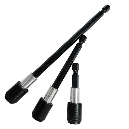 3PC Hexagonal Quick Release SelfLocking Extension Rod Set For Electric Drill  Screwdriver 1