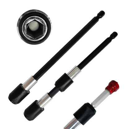 3PC Hexagonal Quick Release SelfLocking Extension Rod Set For Electric Drill  Screwdriver 4