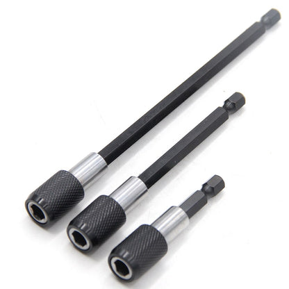 3PC Hexagonal Quick Release SelfLocking Extension Rod Set For Electric Drill  Screwdriver 3