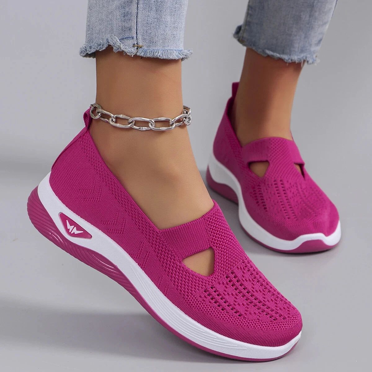 AirStride Womens Lightweight Breathable NonSlip Sneakers 5