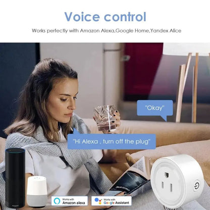 Tuya Smart WiFi Plug US Standard Wireless Outlet  Remote Control Smart Home Appliance Compatible Wi 1