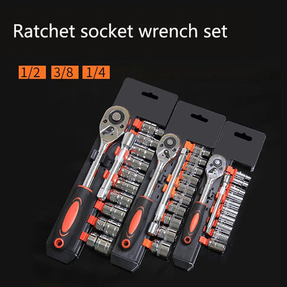 Ratchet Socket Wrench Set MultiFunction Spanner Kit For Bicycle Motorcycle And Car Repairs 1