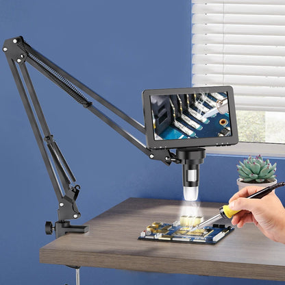 Adjustable Metal Microscope Arm Stand Flexible Bracket Mount For Coin Microscopes Compatible With D 5