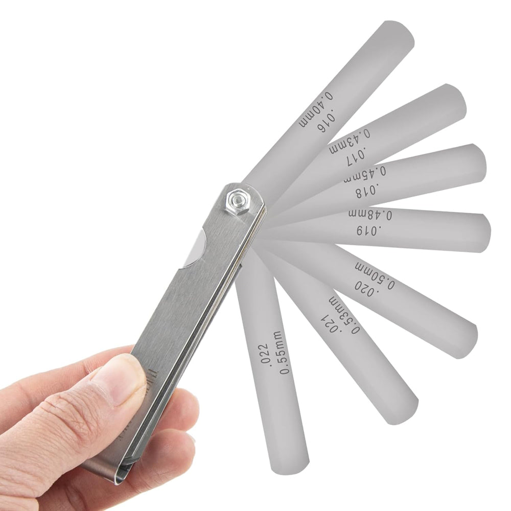 32Piece Stainless Steel Feeler Gauge Set Portable Durable DualMarked Gap Measuring Tool