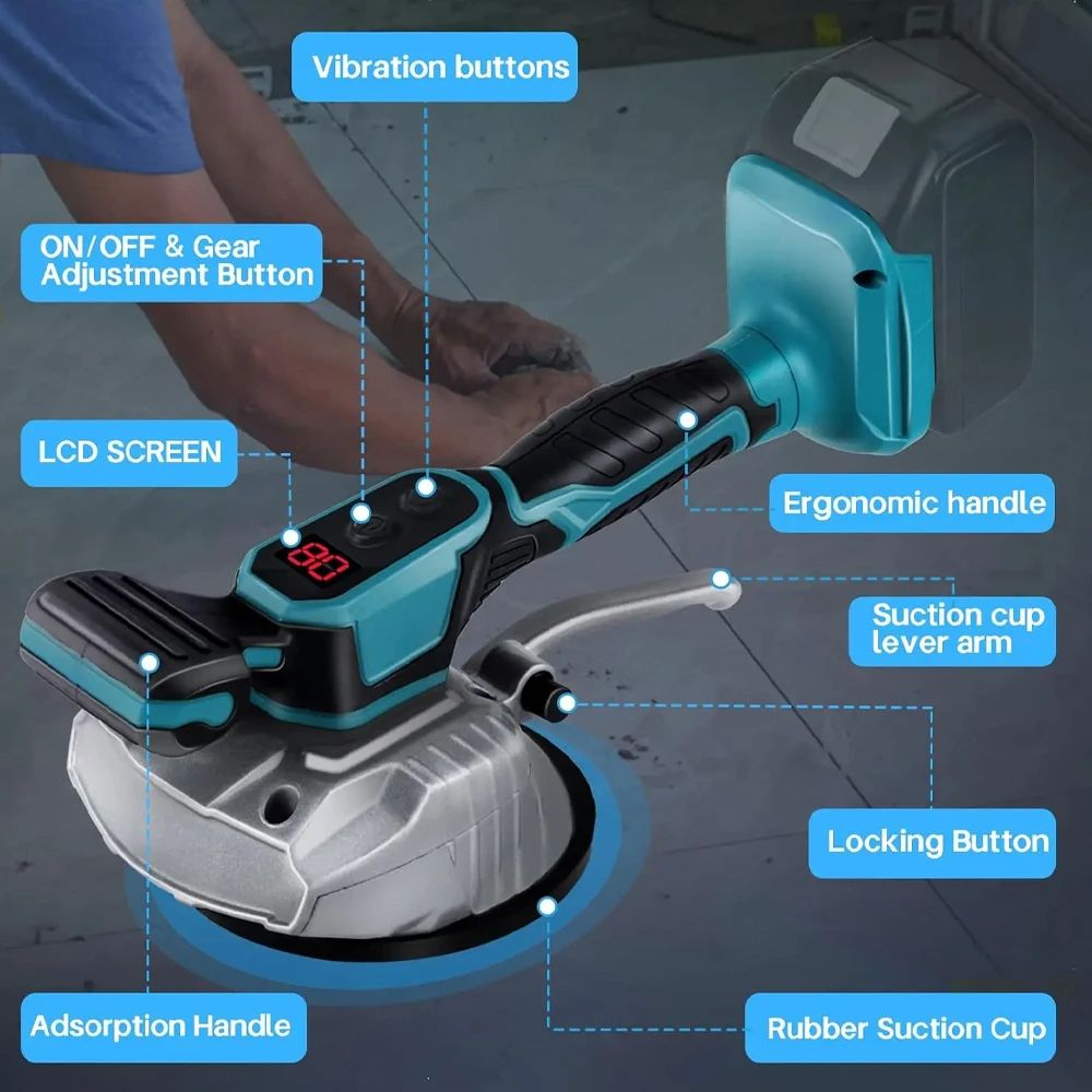 Professional Cordless Tile Installation Tool Speed Tile Laying Machine For Makita Battery 2